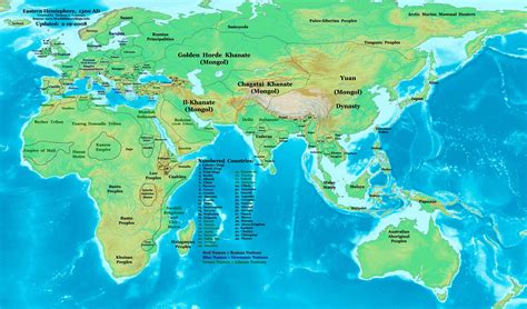 map of the world 1300 16