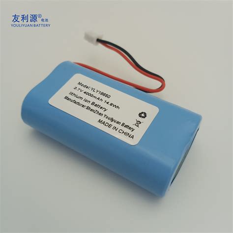 Cylindrical 18650 Battery Packs 1s2p 3 7V 4000mAh Lithium Ion Battery