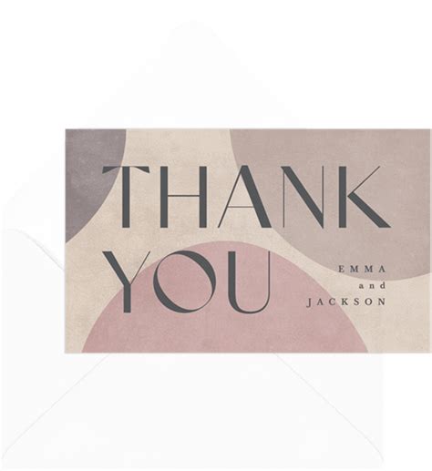 Modern Love Thank You Notes In Pink Greenvelope