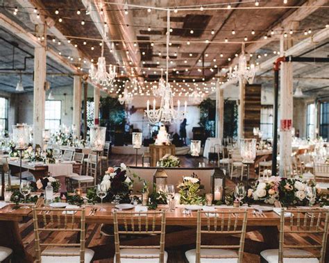 Rustic Wedding Reception At Journeyman Distillery By Hmr Designs Distillery Wedding Rustic