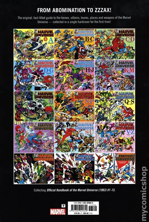 Official Handbook Of The Marvel Universe Omnibus Hc Marvel Comic