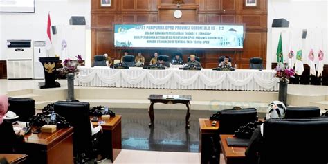 Deprov Gorontalo Usul Perubahan Tata Tertib Dewan Gopos Id