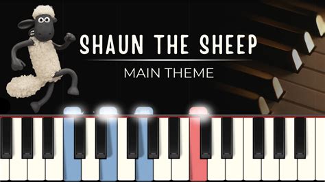 Shaun The Sheep Song MIDI Synthesia Tutorial Piano Sheets YouTube