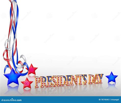 Presidents Day Background Border Stock Illustration - Image: 7874545