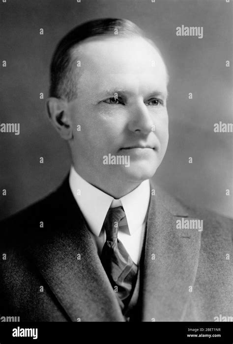 A Portrait Of President Calvin Coolidge 1923 Stock Photo Alamy