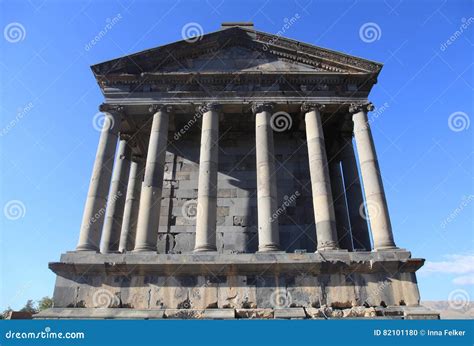 Templo Pagano Antiguo De Garni Armenia Foto De Archivo Imagen De