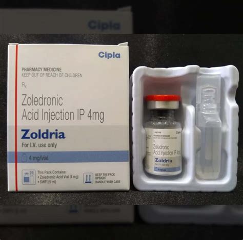 Buy Zoldria Zoledronic Acid Injection IP 4 Mg Online RHGH SPACE