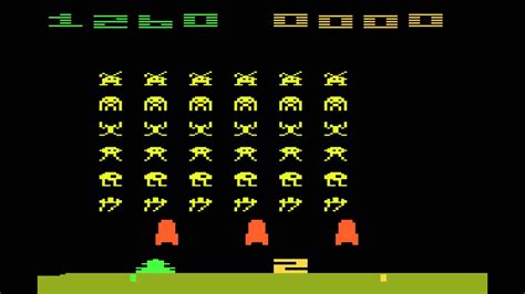 Space Invaders Atari 2600 Gameplay Jogos De Atari Youtube