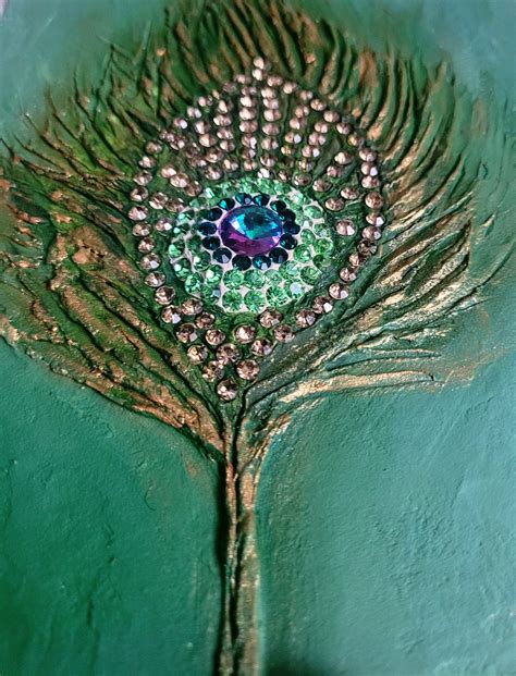 Peacock Painting Bird Original Art Green Peacock Painting Peacock ...