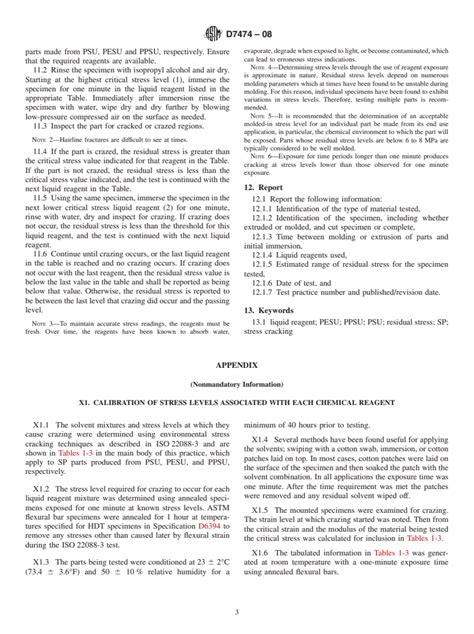 ASTM D7474 08 Standard Practice For Determining Residual Stresses In