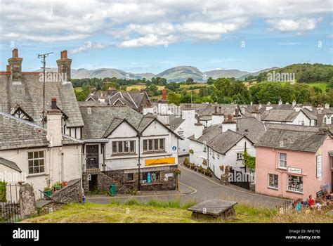 Hawkshead Is A Village In The Lake District Cumbria England Stock