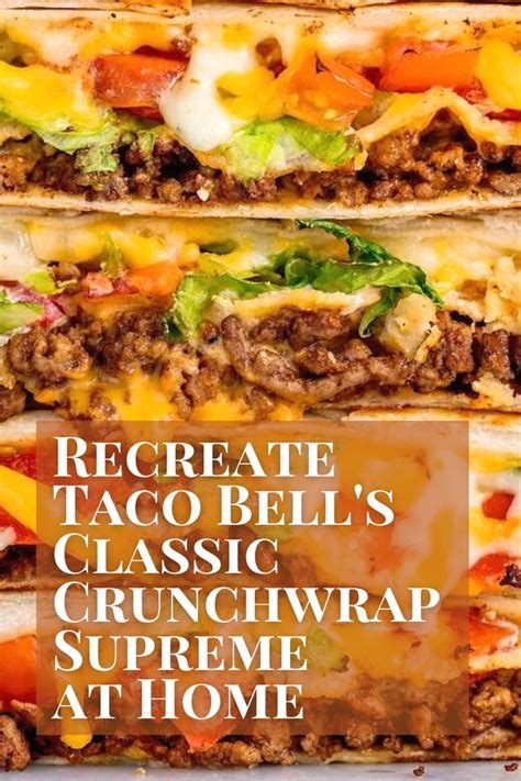 How To Recreate Taco Bells Classic Crunchwrap Supreme At Home