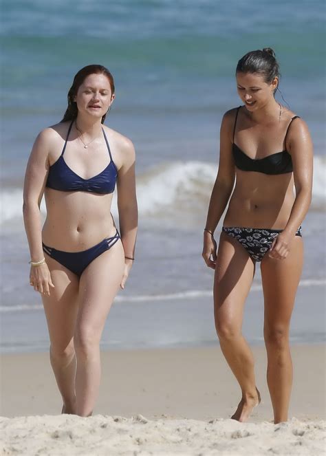 Bonnie Wright Shows Nipple Pokies And Ass In A Blue Bikini Porn Pictures Xxx Photos Sex Images