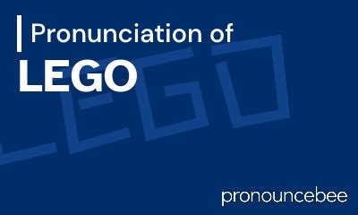 how to pronounce lego
