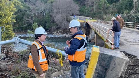 Autoridades de Ñuble dan inicio a las obras de instalación de puente