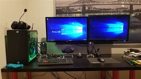 Raijitek thetis with dual monitor stand setup : r/battlestations