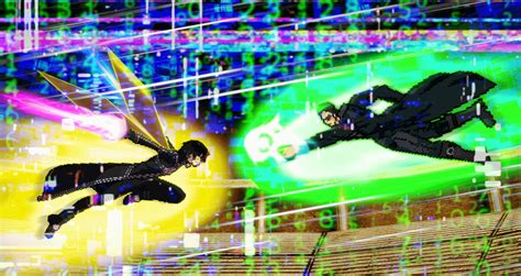 Neo VS Kirito (The Matrix VS Sword Art Online) sprite art by Origin ...