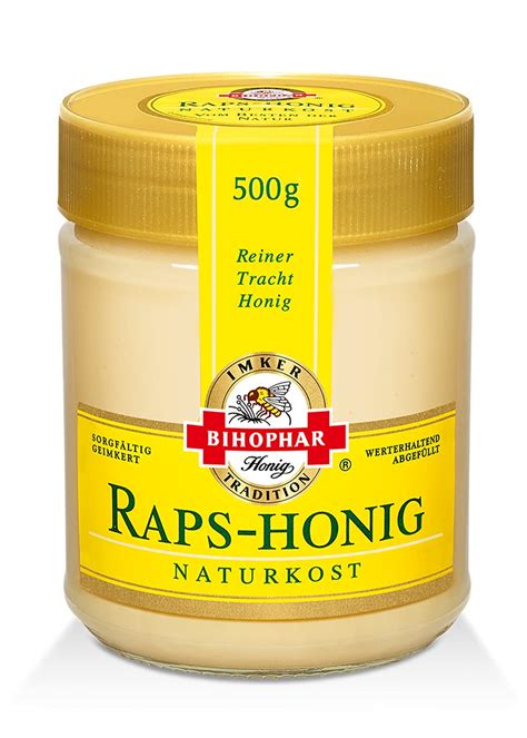 BIHOPHAR Raps Honig Naturkost 500 g Amazon de Lebensmittel Getränke