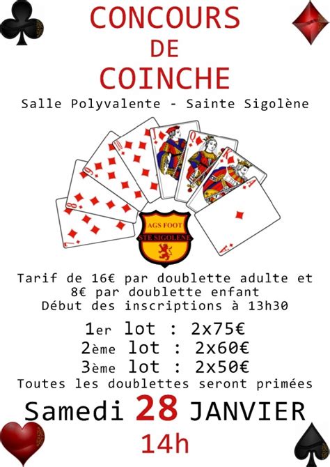 Concours De Coinche Sainte Sigol Ne Le Janvier Belote Coinche