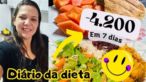 DIÁRIO DA DIETA 4 200 EM 7 DIAS EMAGRECI MUITO REEDUCAÇÃO ALIMENTAR