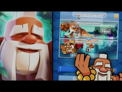 1 BEST DECK For Monk Launch Party Clash Royale YouTube