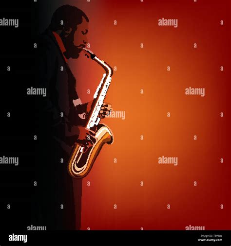 Male Sax Player Stock Vector Images Alamy