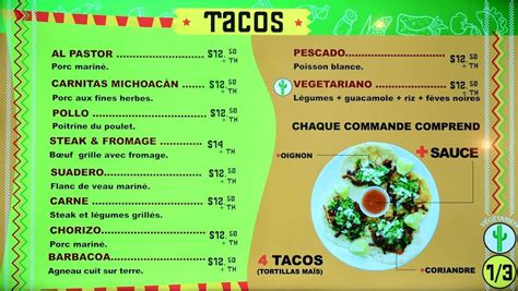 Menu at EL REY DEL TACO EXPRESS - Resto Mexicain - Takeout / Delivery ...