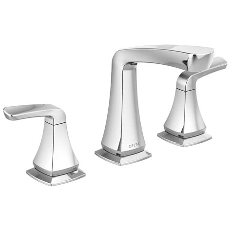 Two Handle Widespread Bathroom Faucet In Chrome 35789lf Delta Faucet