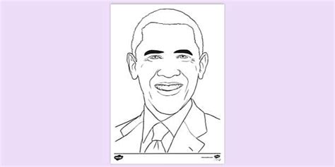 Free Barack Obama Colouring Sheet Colouring Sheets Twinkl