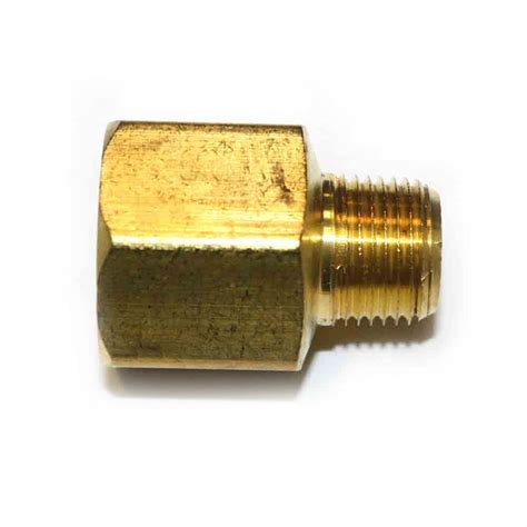 Interstate Pneumatics Fb608 3 8 Npt Male X 1 2 Npt Female Brass Hex Bushing Adapter Walmart