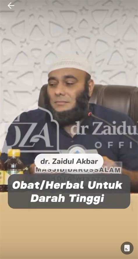 Hidup Sehat Bersama Dr Zaidul Akbar Ini Obat Herbal Mengatasi Darah Tinggi