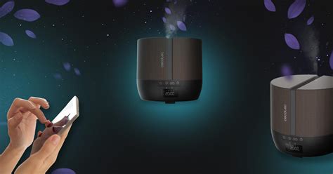 Purearoma Connected Black Woody Humidificador E Altifalante