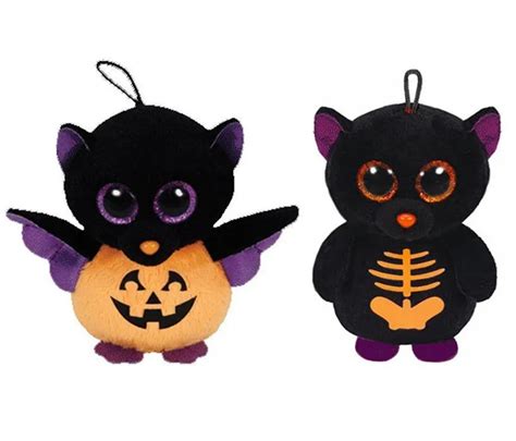 Ty Beanie Boos Halloween Fangs Batty Bat Plush Animals Mini 8cm Cute ...