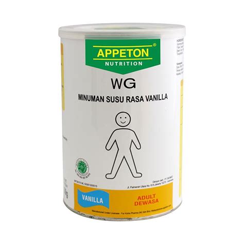 Jual APPETON WEIGHT GAIN DEWASA 60 450 900 GR COKLAT VANILA