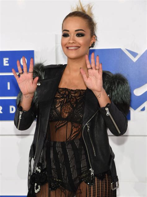 Rita Ora Sizzles As She Flashes Underwear In Seriously Sexy Sheer Gown