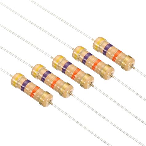 Patikil W Resistors Kit Pack Values Carbon Film Resistors