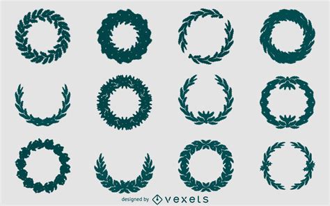 Wreath Silhouette Vector At Collection Of Wreath