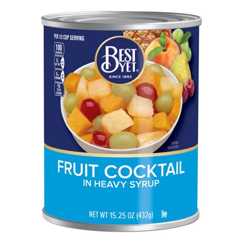 Fruit Cocktail In Heavy Syrup Best Yet Brand