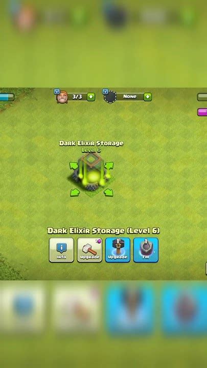 Dark Elixir Storage Level 1 To Max Level Shorts Coc Youtube