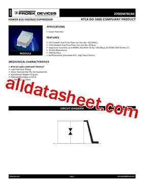 2700SM78CAN Datasheet PDF Protek Devices