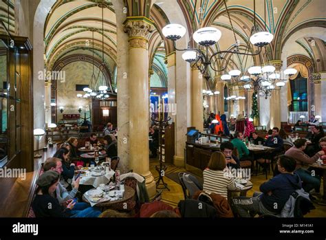 Austria, Vienna, Cafe Central, interior Stock Photo - Alamy