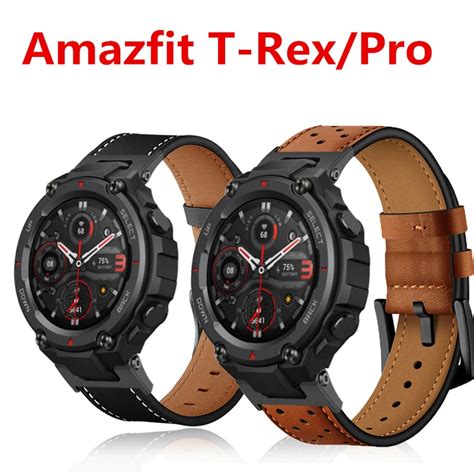 Correas De Cuero Genuino Para Amazfit TREX T Rex Pro Correa De Reloj