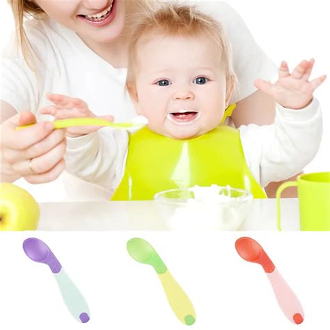 2pcs Of Baby Spoon Temperature Sensing Color Changing Spoon Baby Spoon