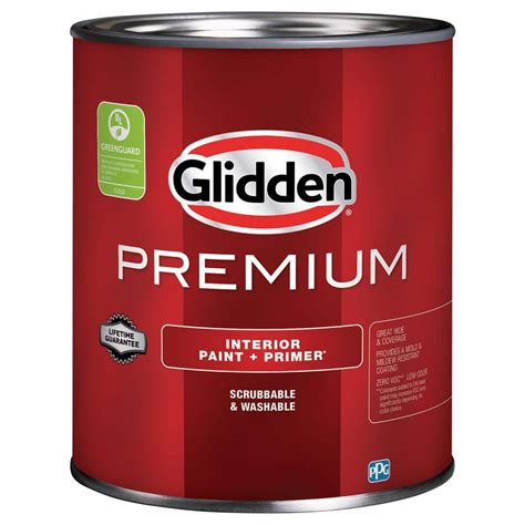 Glidden Premium Qt Pure White Base Eggshell Interior Paint