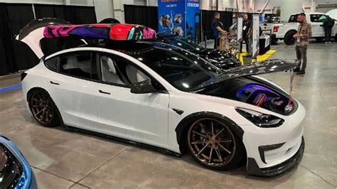 Tesla Kicking It At The Sema Show In Las Vegas Eye