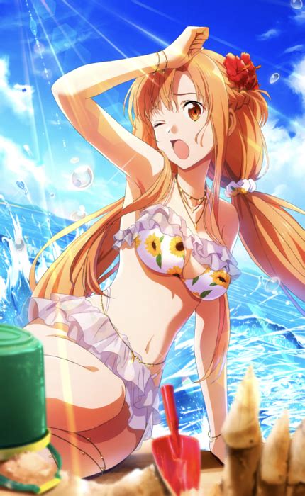 Asuna Mesmerizing Vacation Sword Art Online Variant Showdown