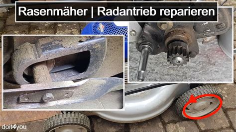 Rasenmäher Radantrieb reparieren DIY How To TUTORIAL YouTube