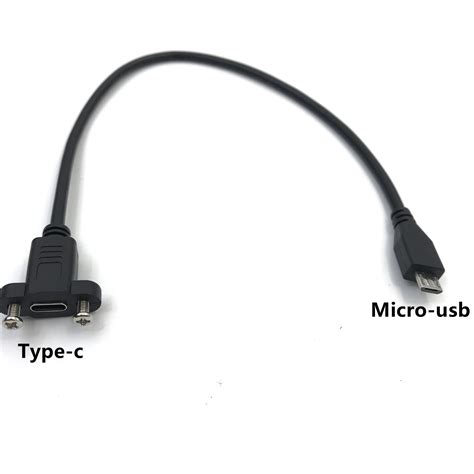 Micro Typ USB USB 2 0 Stecker zu Typ c USB 2 0 Buchse Verlängerung