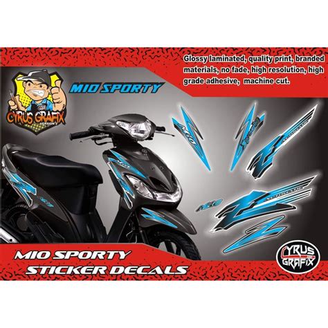 Mio Sporty Sticker Decals Shopee Philippines