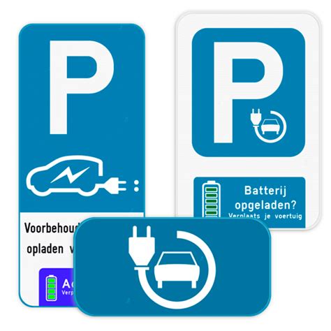 Parkeerborden Voor Elektrische Auto Verkeersbord Be Rampaal Be